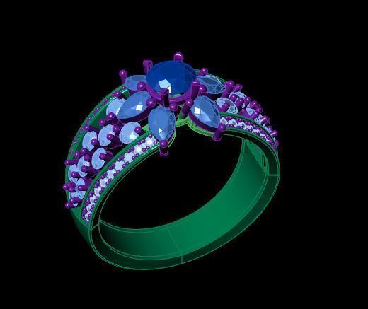 Rings 3D print model_2