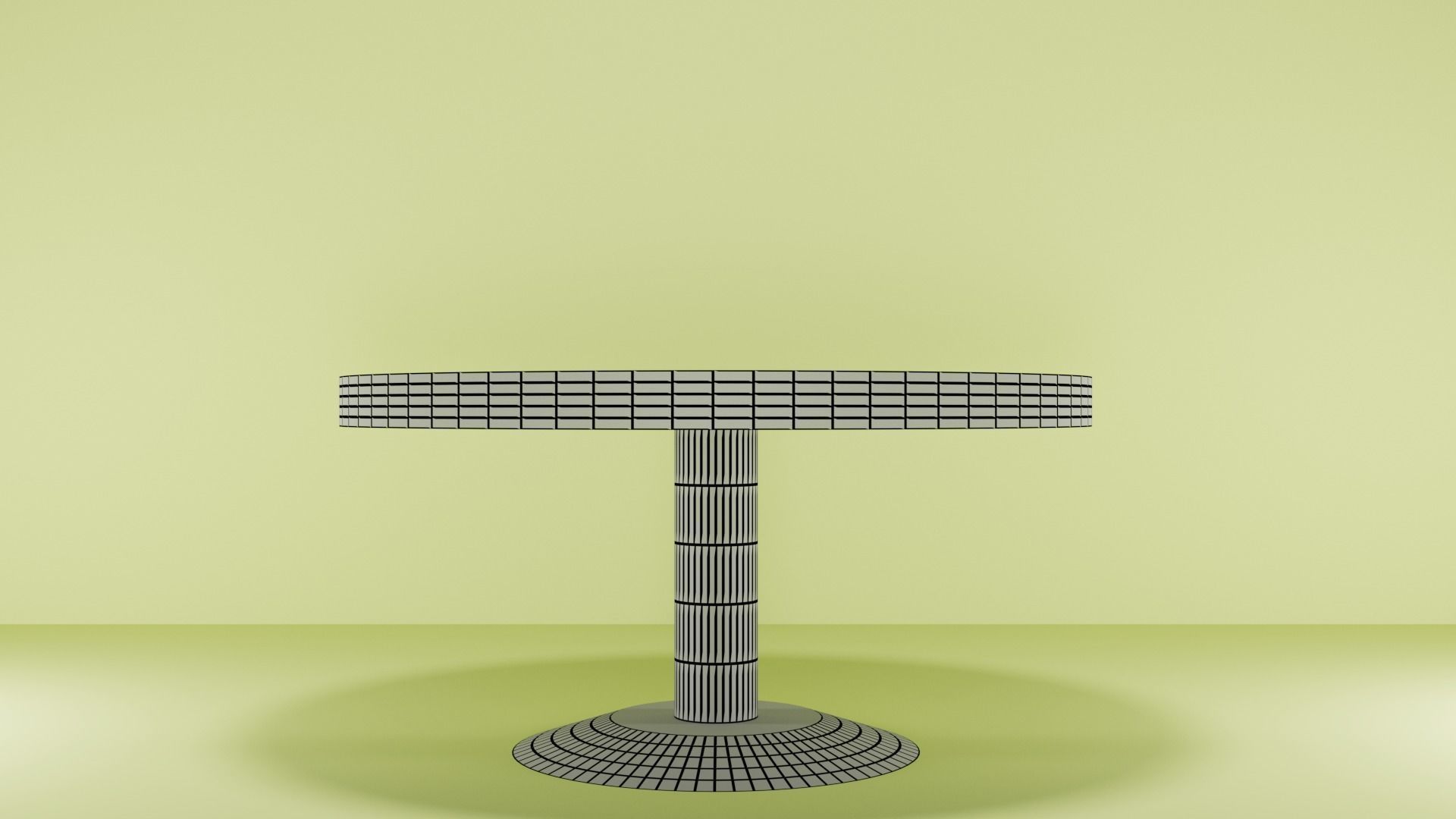 3D model Round dining table Low-poly 3D model VR / AR / low-poly | CGTrader