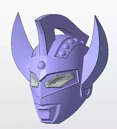 Ultraman Taro3D printed helmet 3D print model