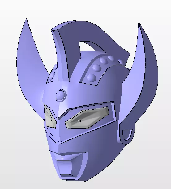 Ultraman Taro3D printed helmet 3D print model