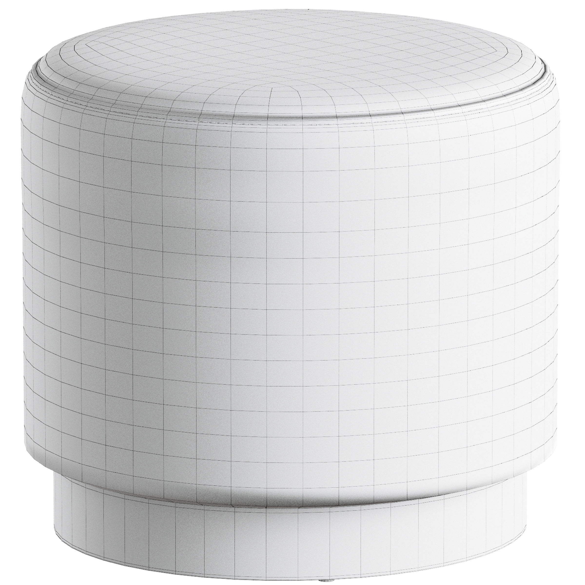 Pouf Sidetable by Romatti 3D model_4