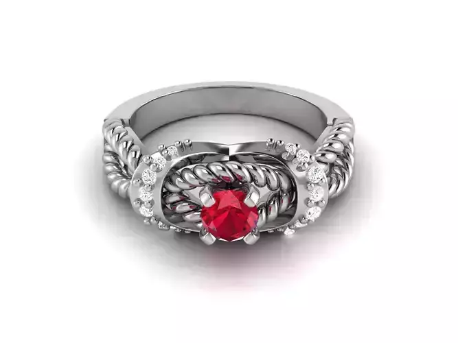 Women Ring 3D print model