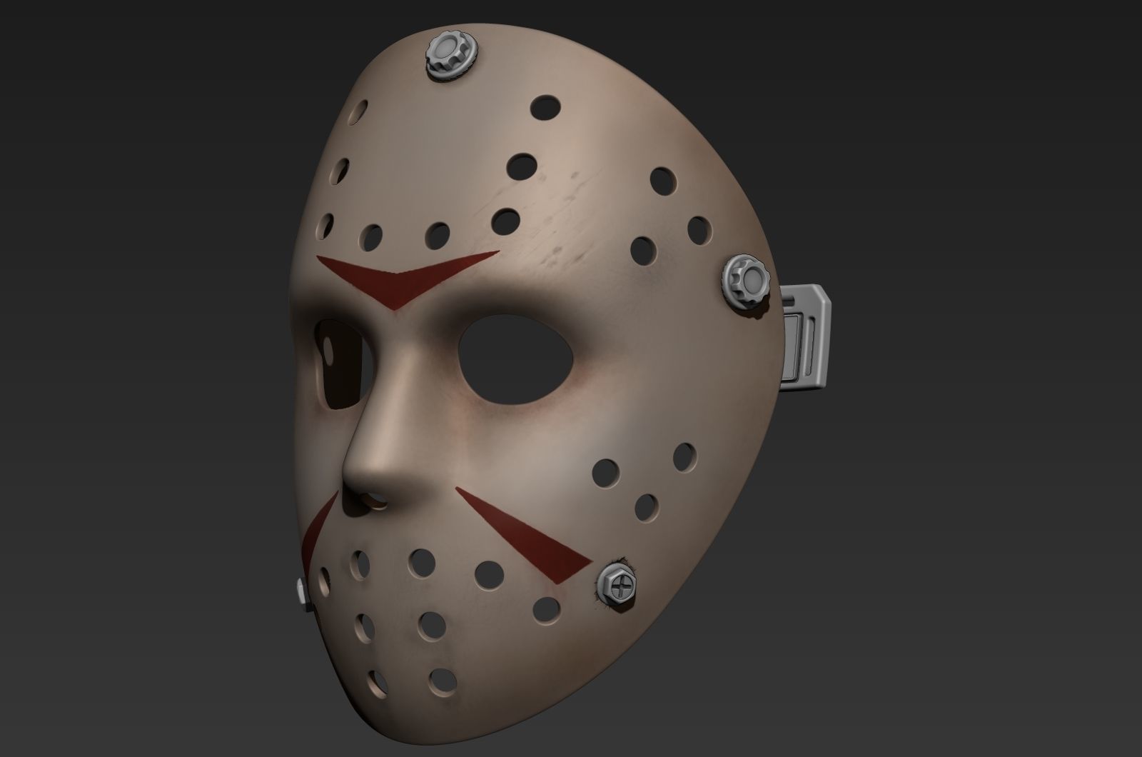  jason voorhees life scale Hockey  mask  printable high model 3D print model_3
