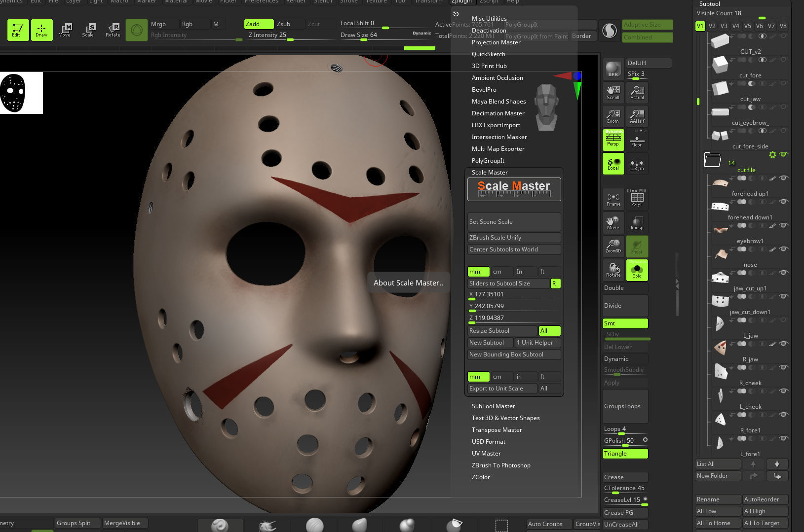  jason voorhees life scale Hockey  mask  printable high model 3D print model_34