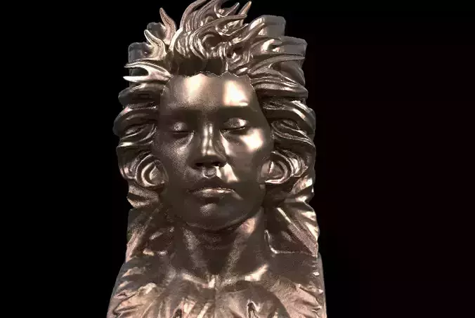 Angel Bust Art Sculpture 2 