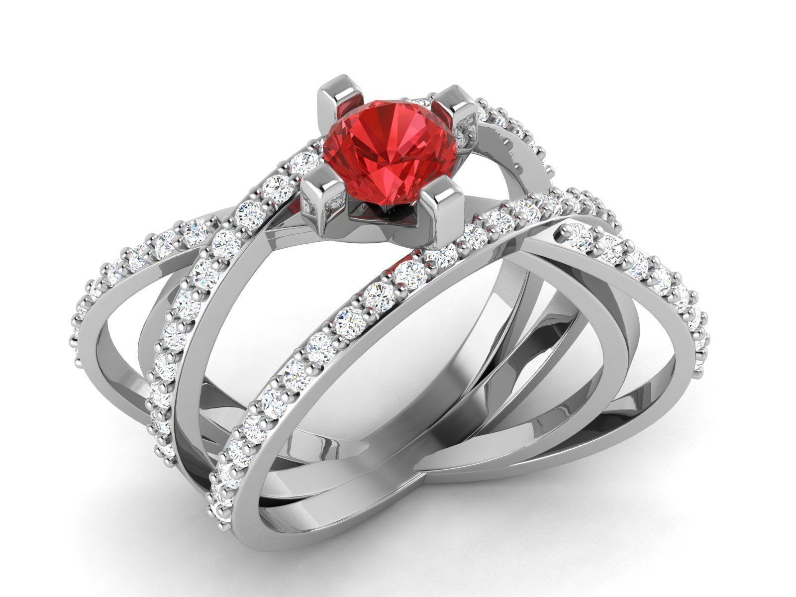 Women Ring 3D print model_1