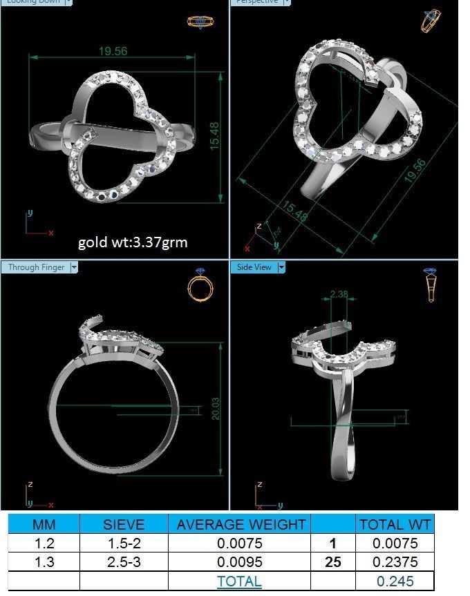 Women Ring 3D print model_1