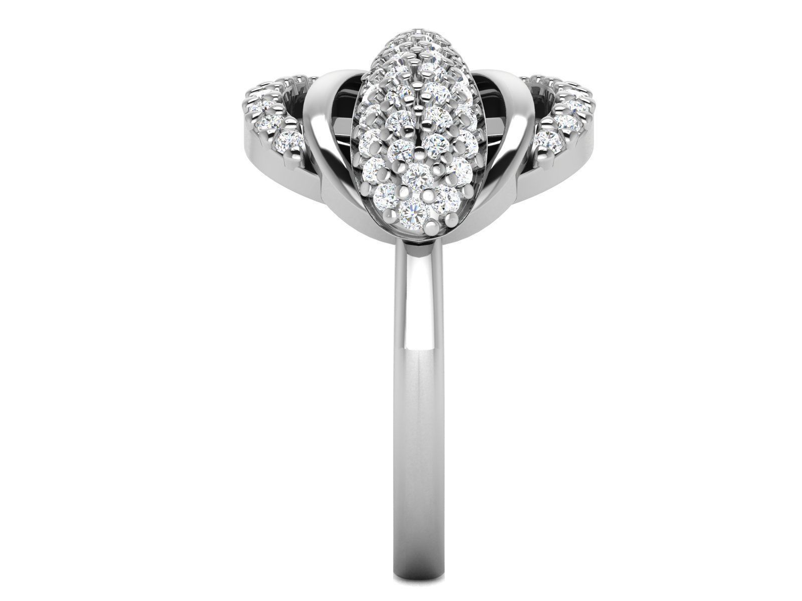 Women Ring 3D print model_3