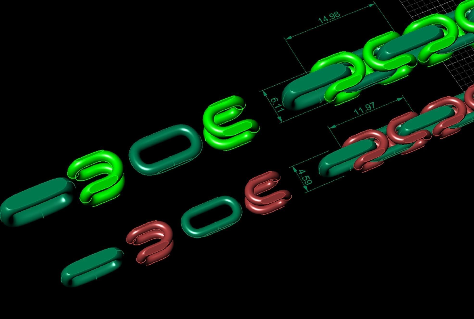 chain or bracelet royal two options 3D print model_3