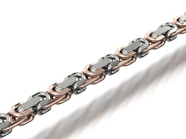 chain or bracelet royal two options 3D print model_2