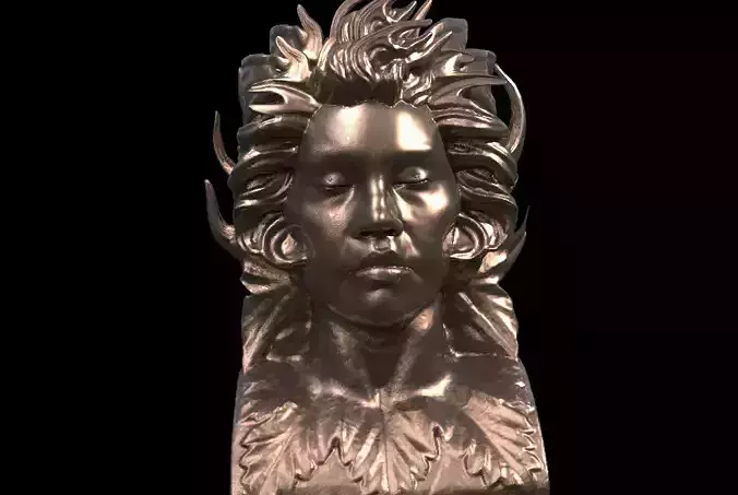 Angel Bust Art Sculpture 3
