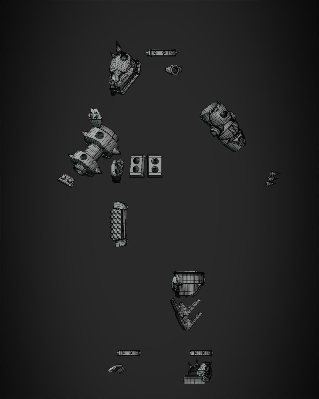 JunkerQueen Armor 3D print model 3D print model_15