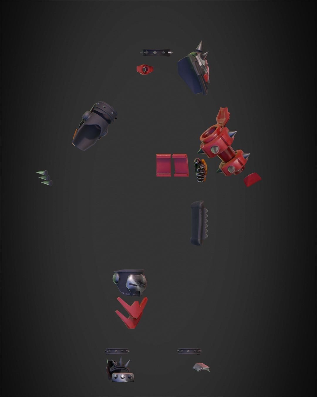 JunkerQueen Armor 3D print model 3D print model_9