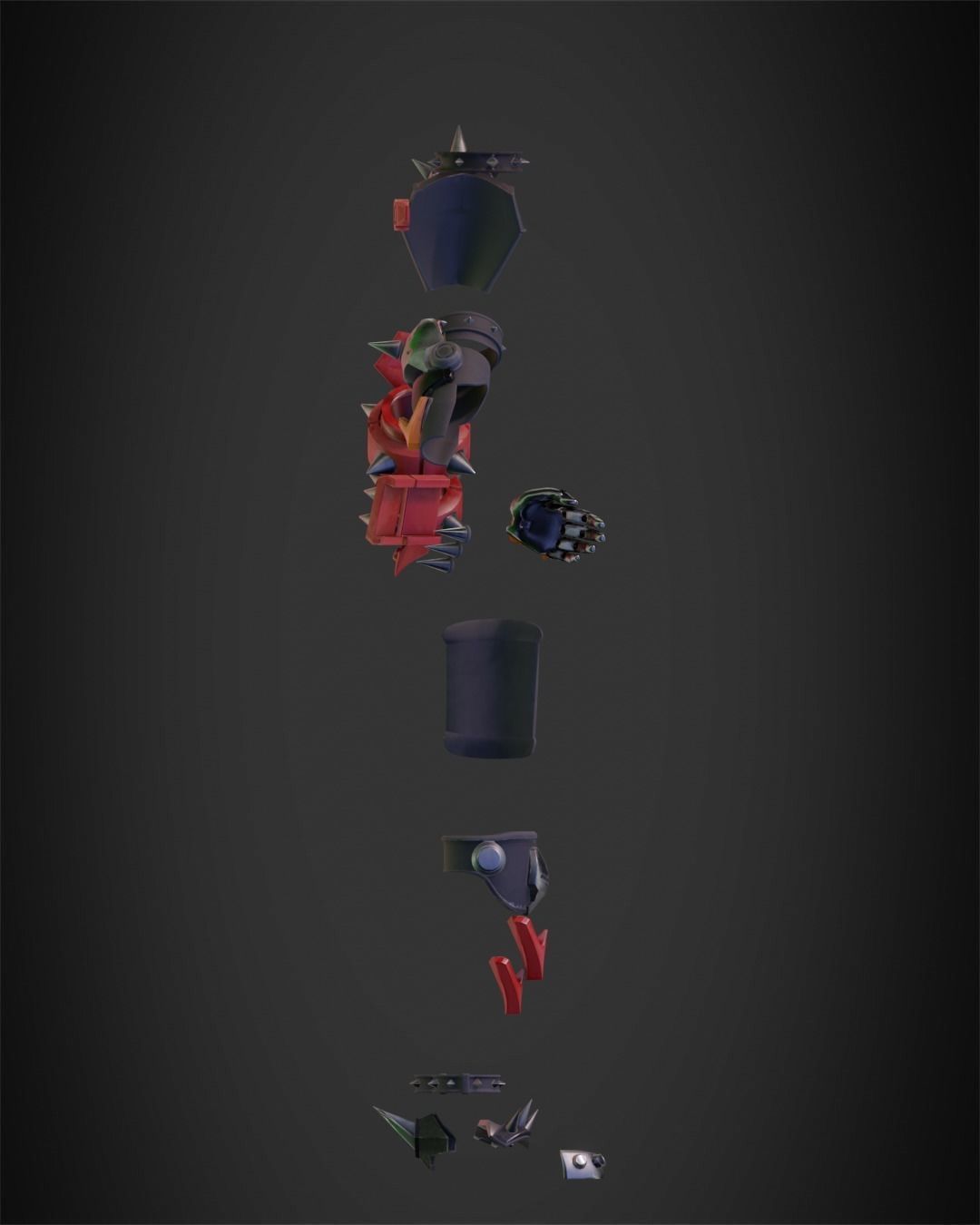 JunkerQueen Armor 3D print model 3D print model_8