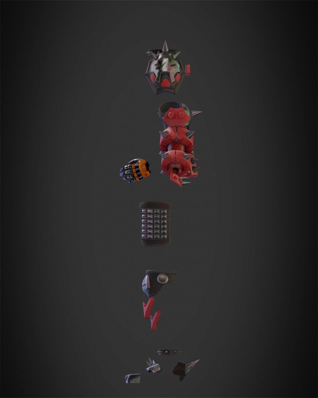 JunkerQueen Armor 3D print model 3D print model_4