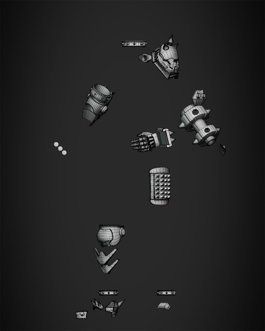 JunkerQueen Armor 3D print model 3D print model_14