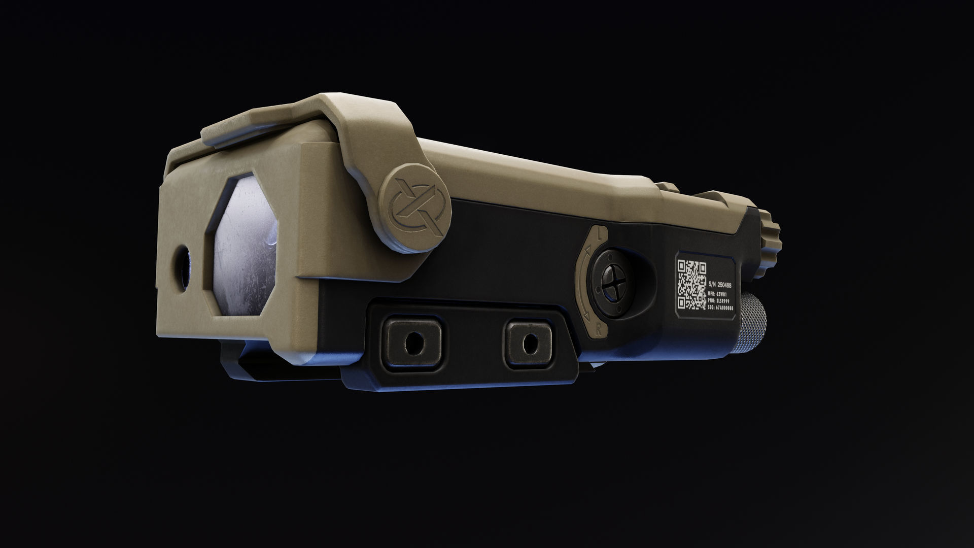 Wilcox RAID Xe Illuminator Low-poly 3D model_3