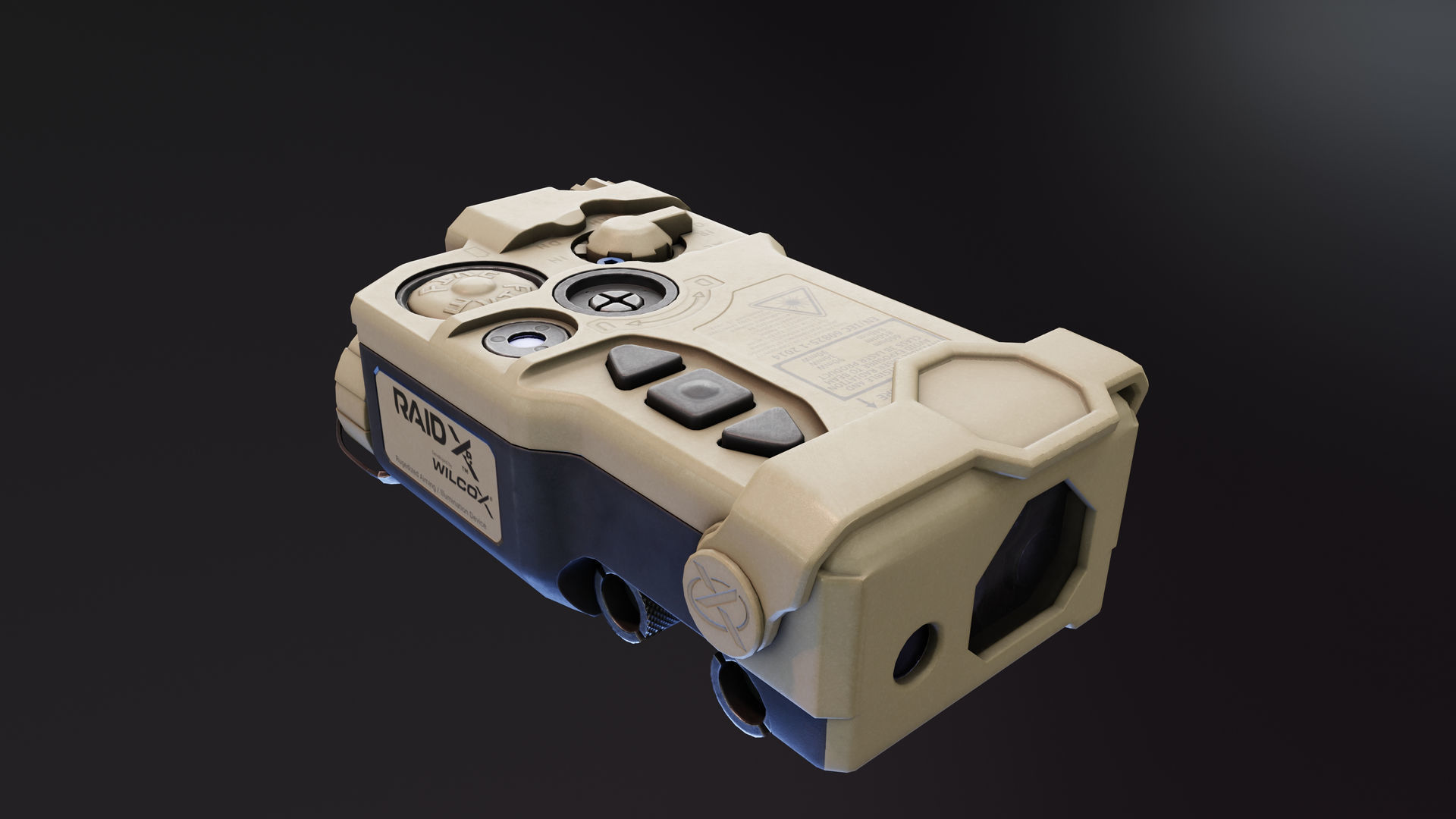 Wilcox RAID Xe Illuminator Low-poly 3D model_2