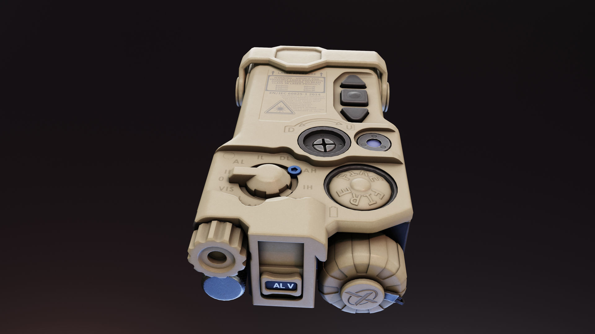 Wilcox RAID Xe Illuminator Low-poly 3D model_5