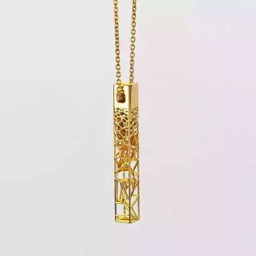 Voronoi Bar Pendant  3D print model