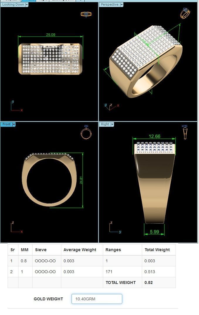 Gents Ring 3D print model_4