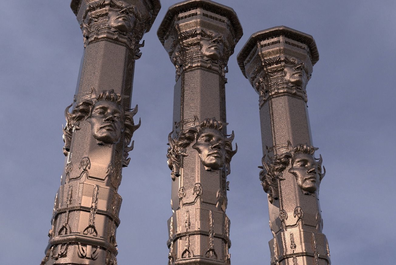 Angel Pillar 1 3D model_1