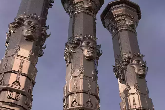 Angel Pillar 1 3D model