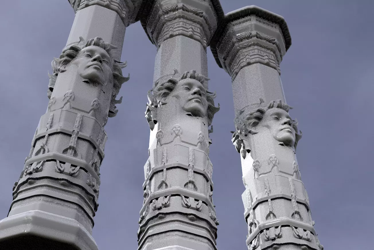 Angel Pillar 3 3D model_0