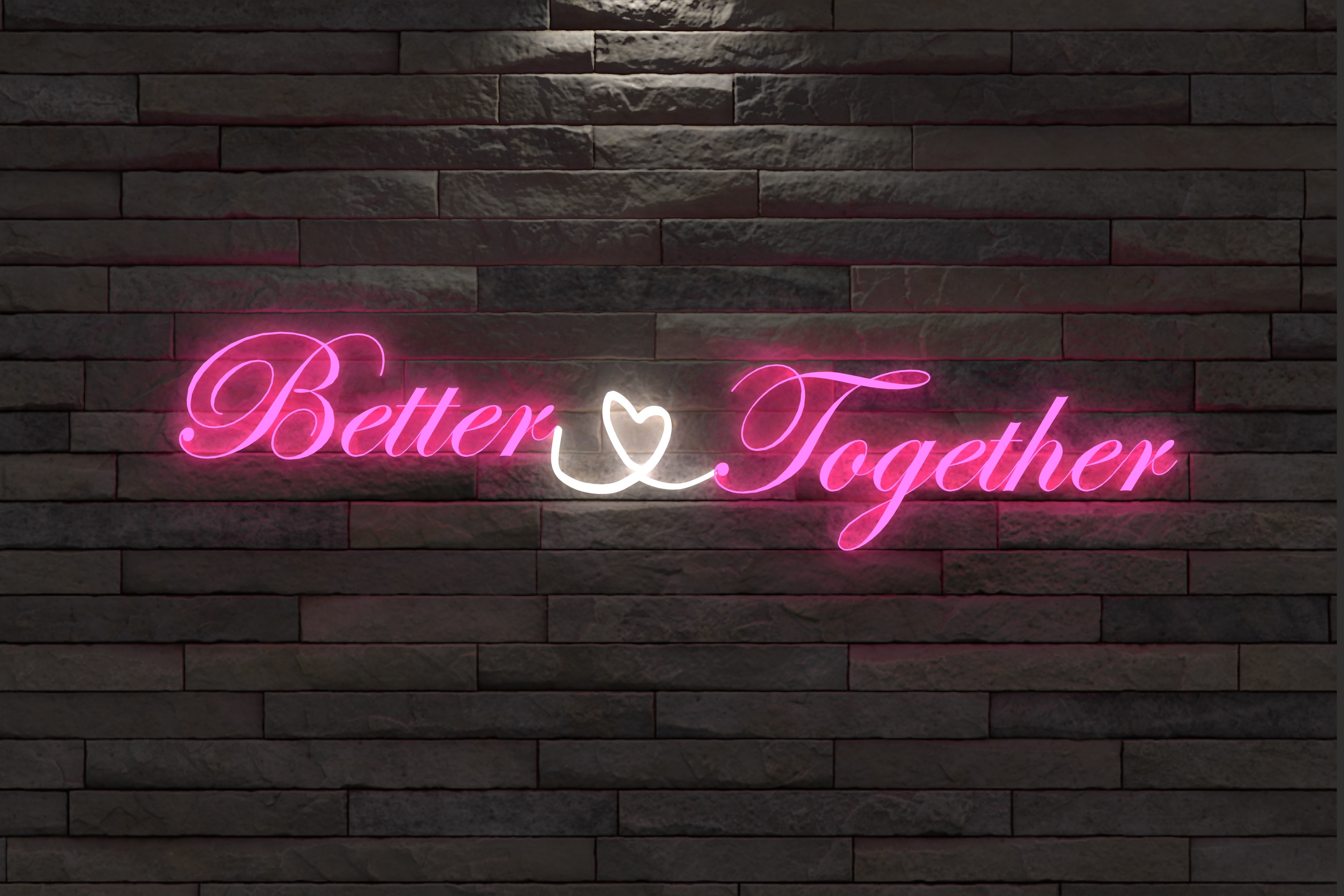 Neon lights Low-poly 3D model_1