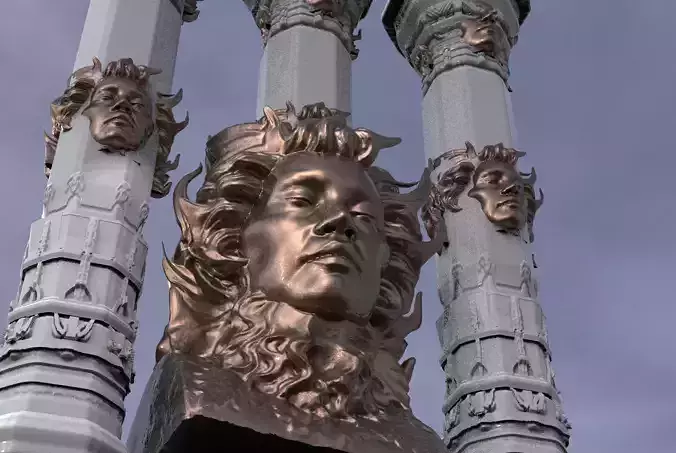 Angel Pillar Kitbash 1