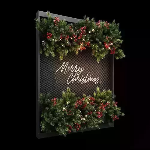 Composition Christmas Garland