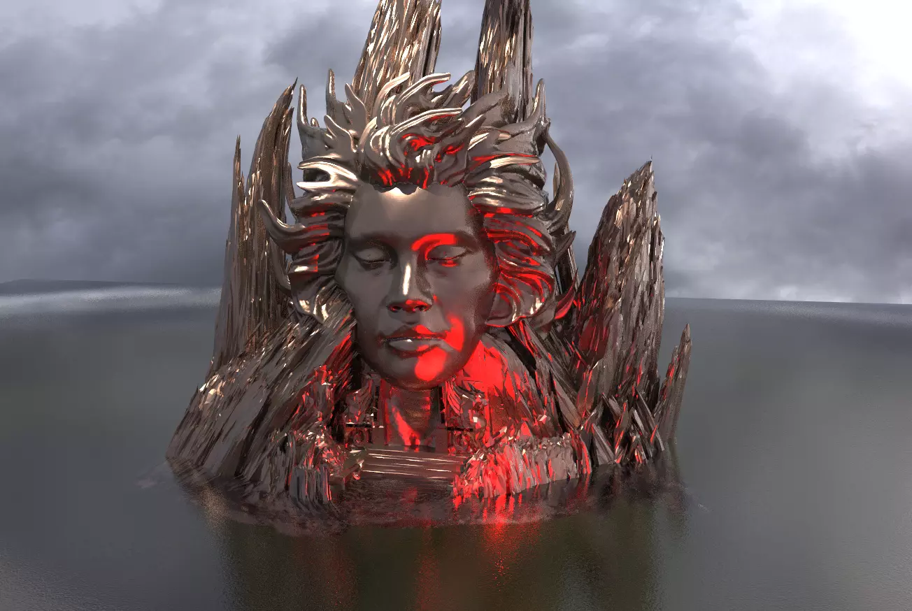 Fallen Angel Rocks  3D model_0