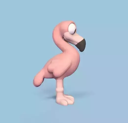 Cartoon Flamingo