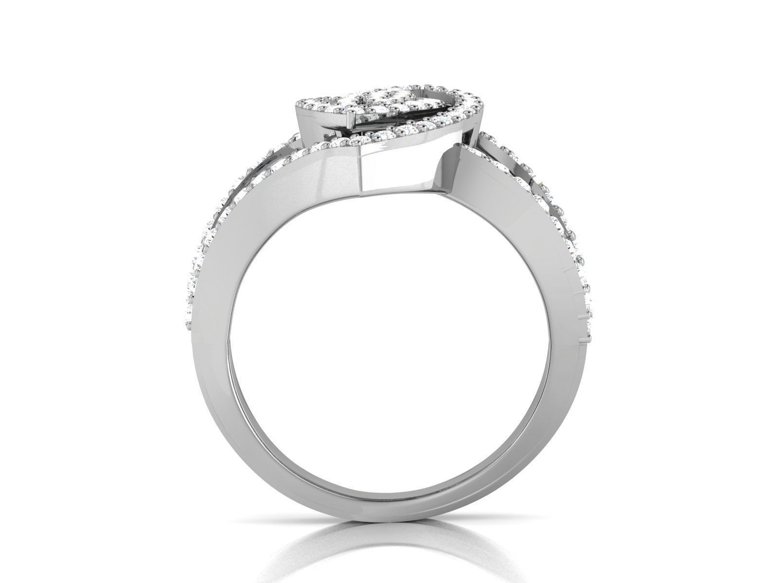 Women Ring 3D print model_3