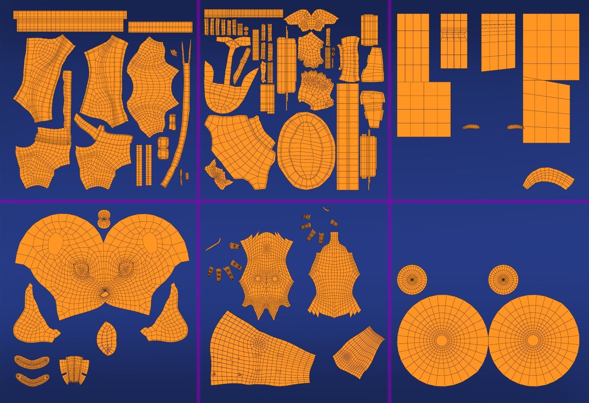 Deer girl Low-poly 3D model_14