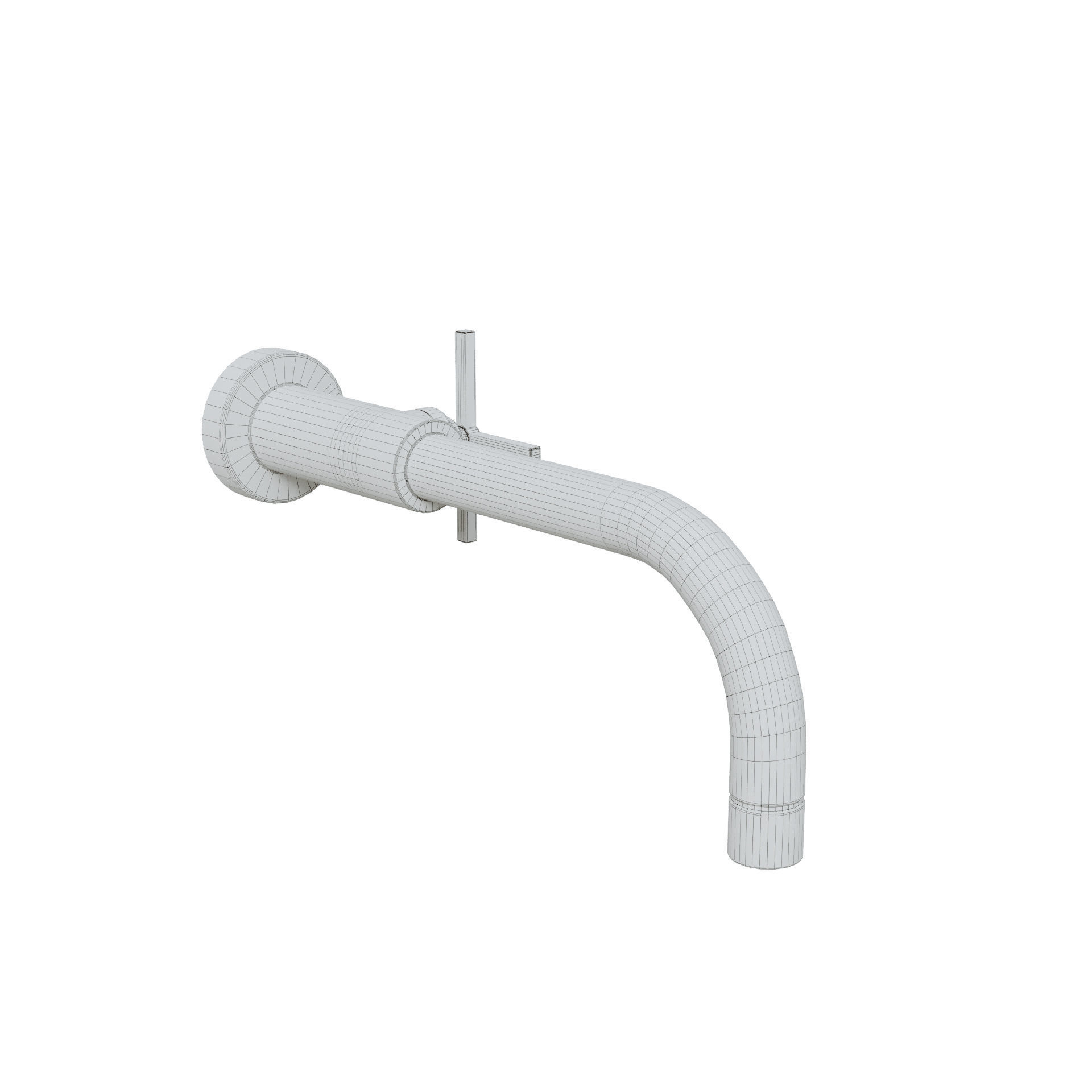 Wall Faucet 3D model_8