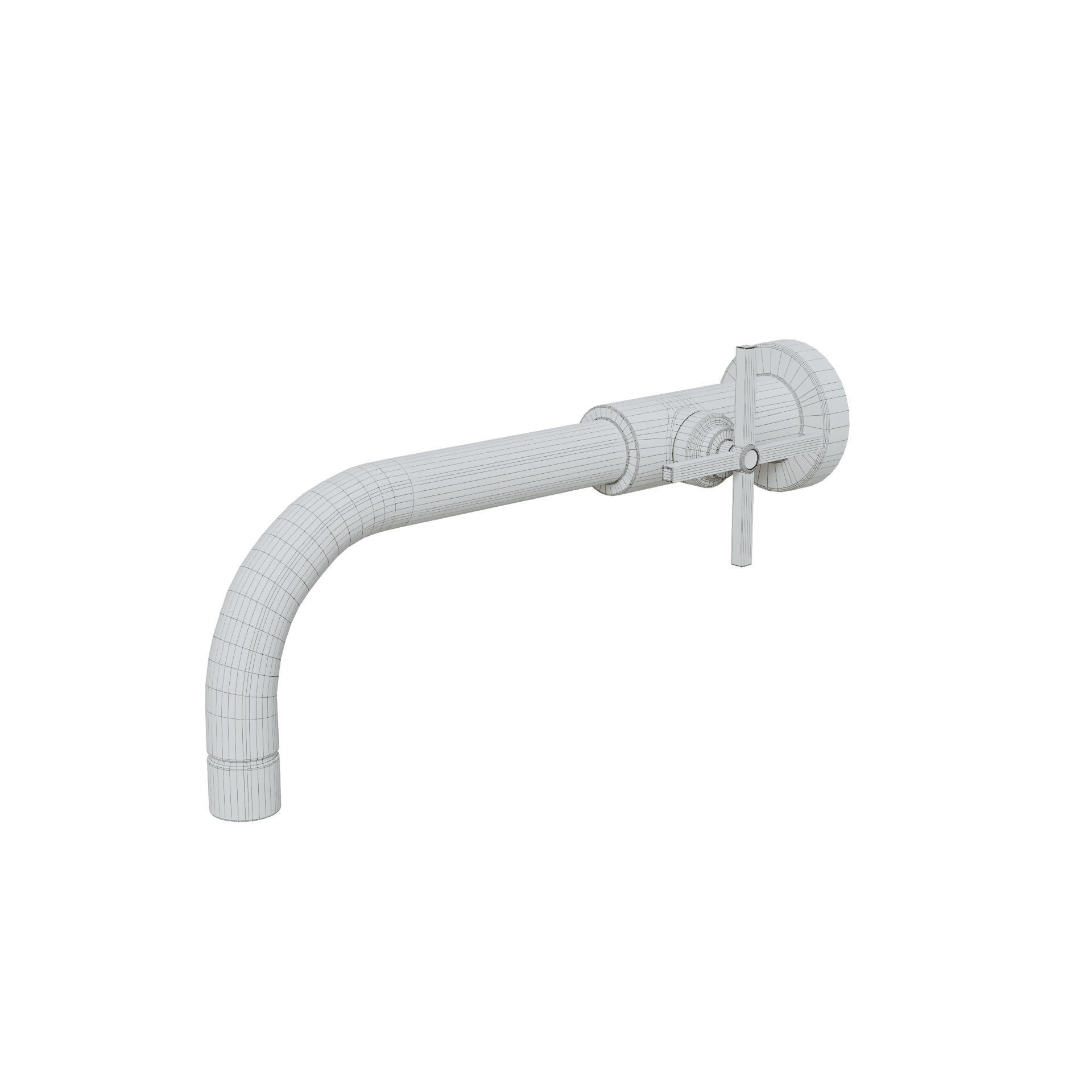 Wall Faucet 3D model_7