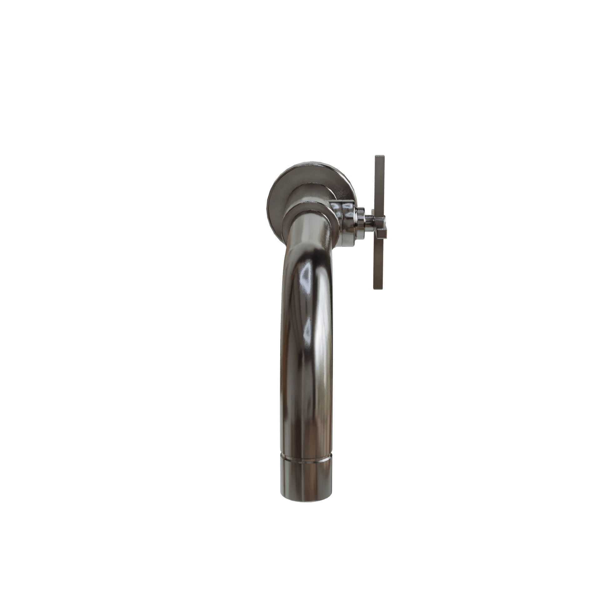 Wall Faucet 3D model_2