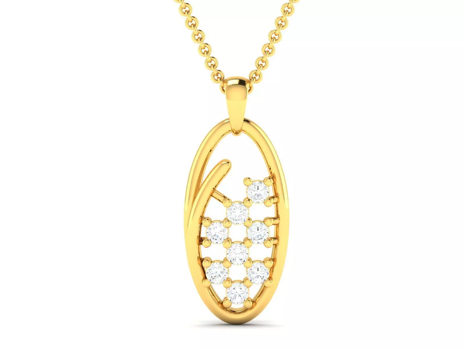 Women Pendant 3D print model_0