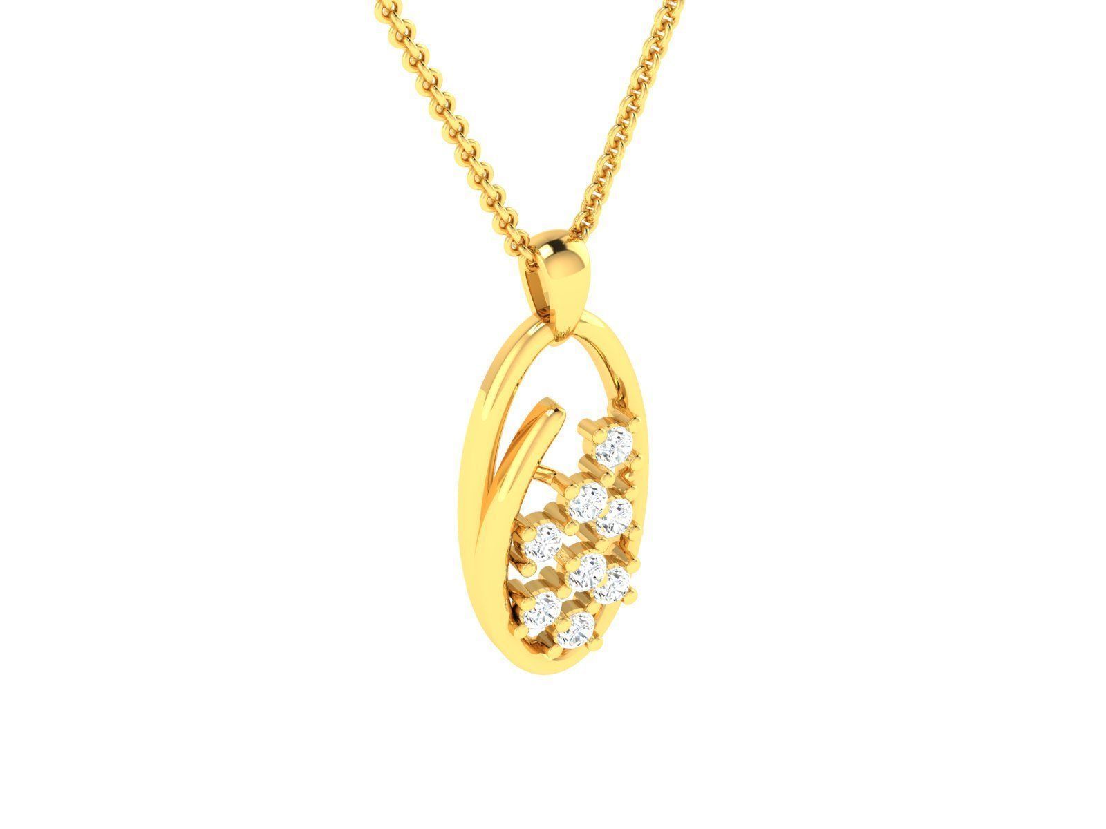 Women Pendant 3D print model_1