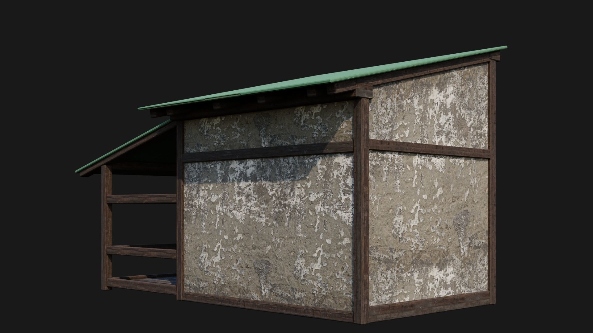 Medieval Houses 51- 4K Textures Game Ready Low-poly 3D model_8