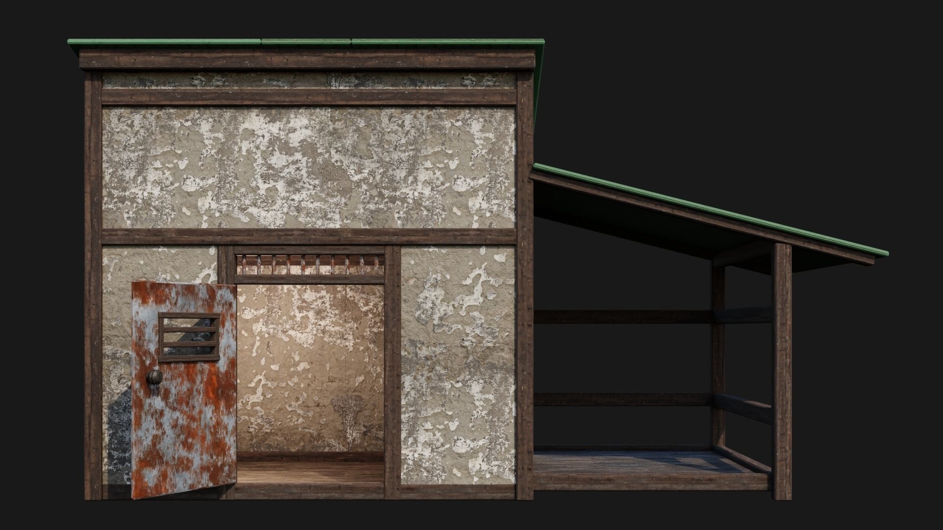 Medieval Houses 51- 4K Textures Game Ready Low-poly 3D model_3