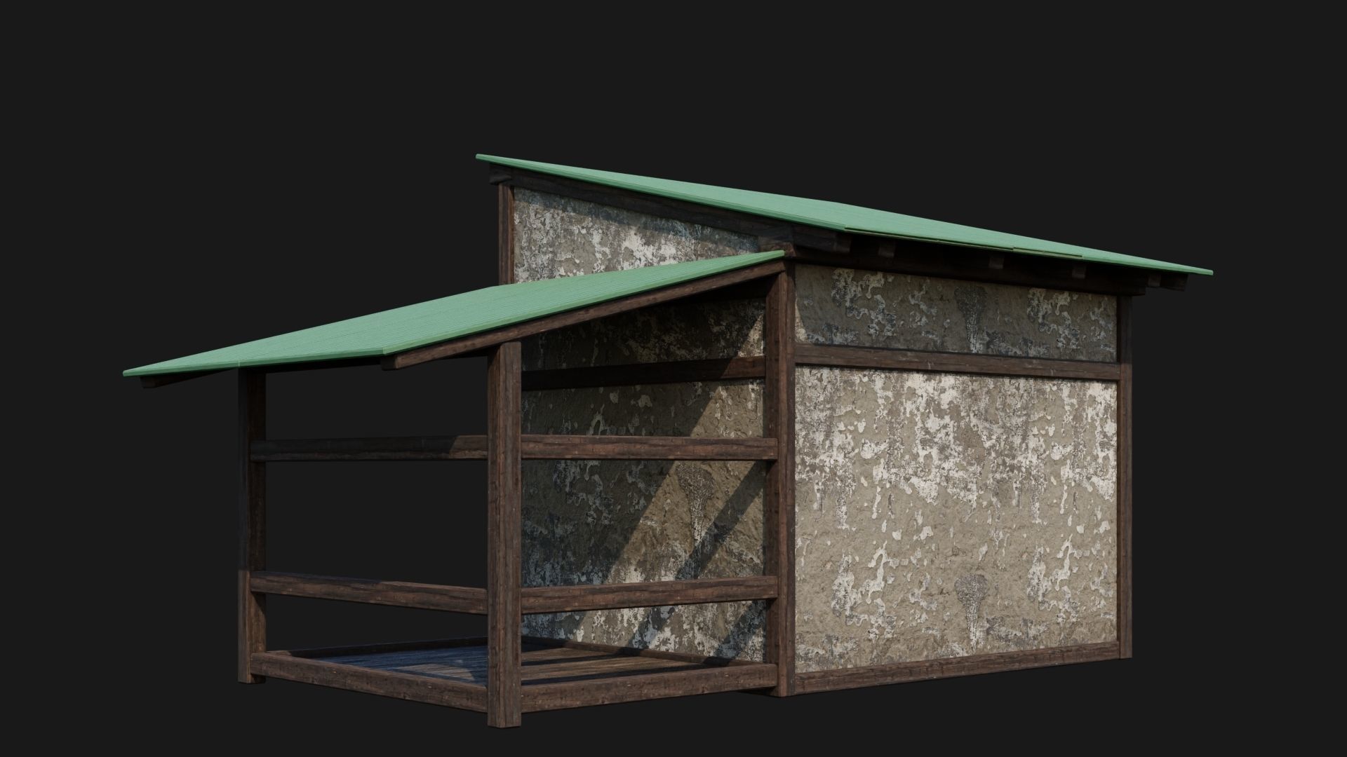 Medieval Houses 51- 4K Textures Game Ready Low-poly 3D model_9