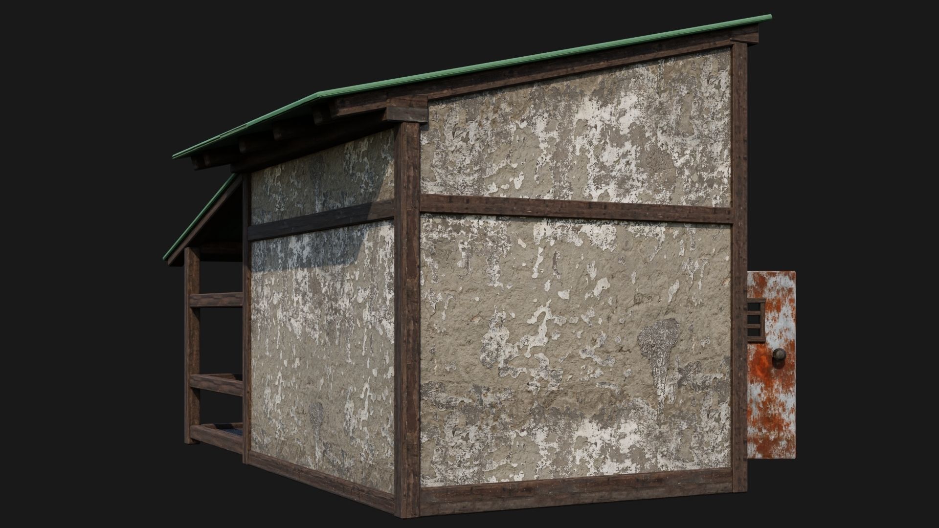 Medieval Houses 51- 4K Textures Game Ready Low-poly 3D model_12