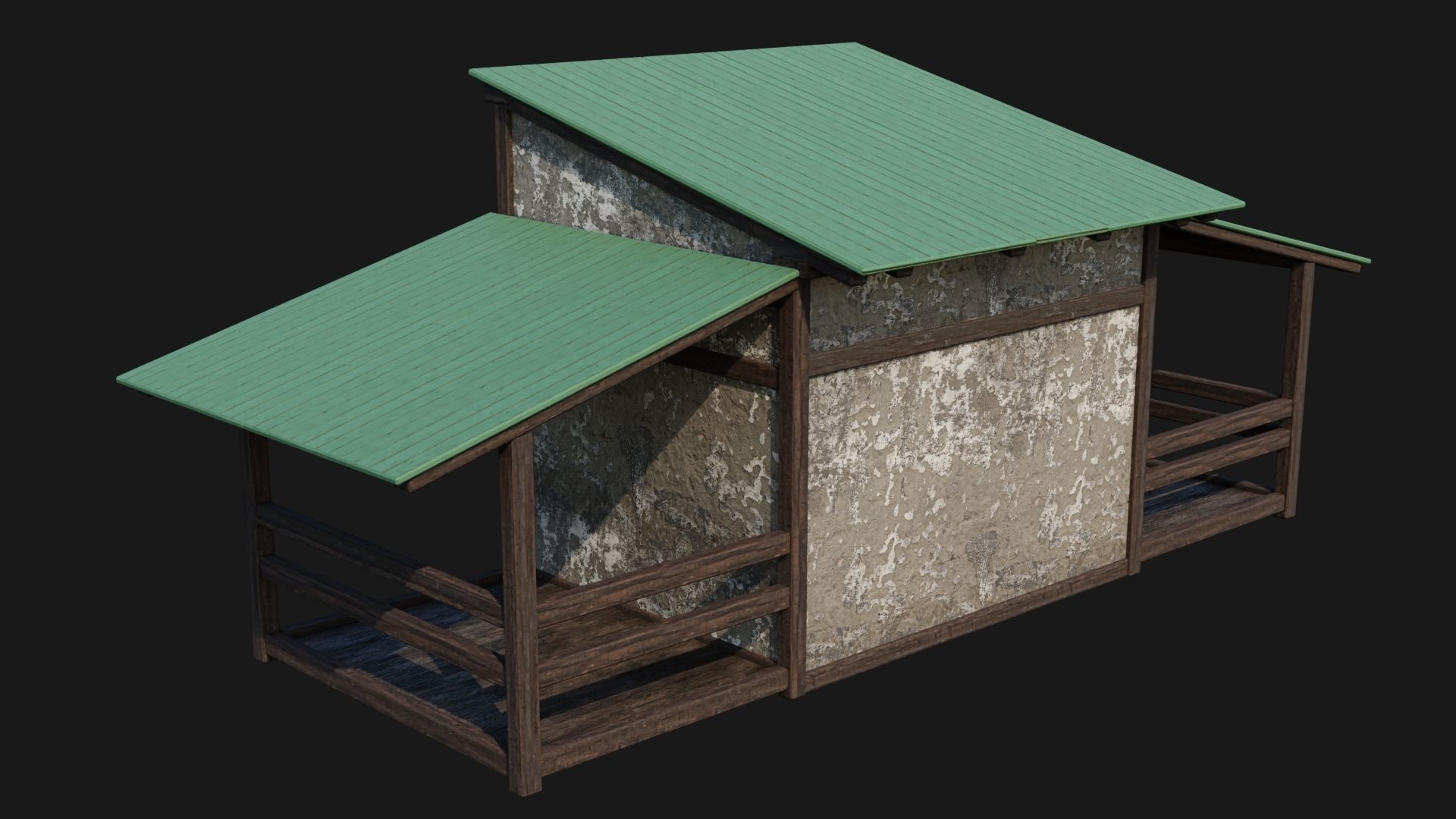Medieval Houses 52- 4K Textures Game Ready Low-poly 3D model_10
