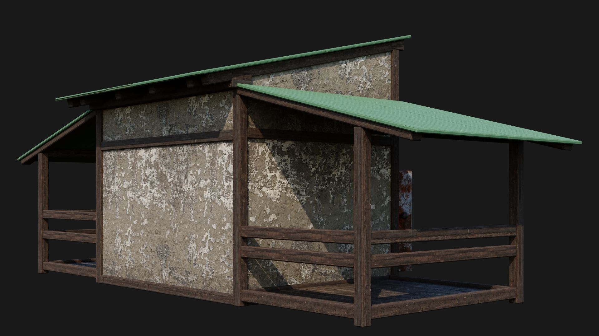 Medieval Houses 52- 4K Textures Game Ready Low-poly 3D model_7