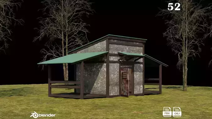 Medieval Houses 52- 4K Textures Game Ready Low-poly 3D model Medieval Houses 52- 4K Textures Game Ready Low-poly 3D model