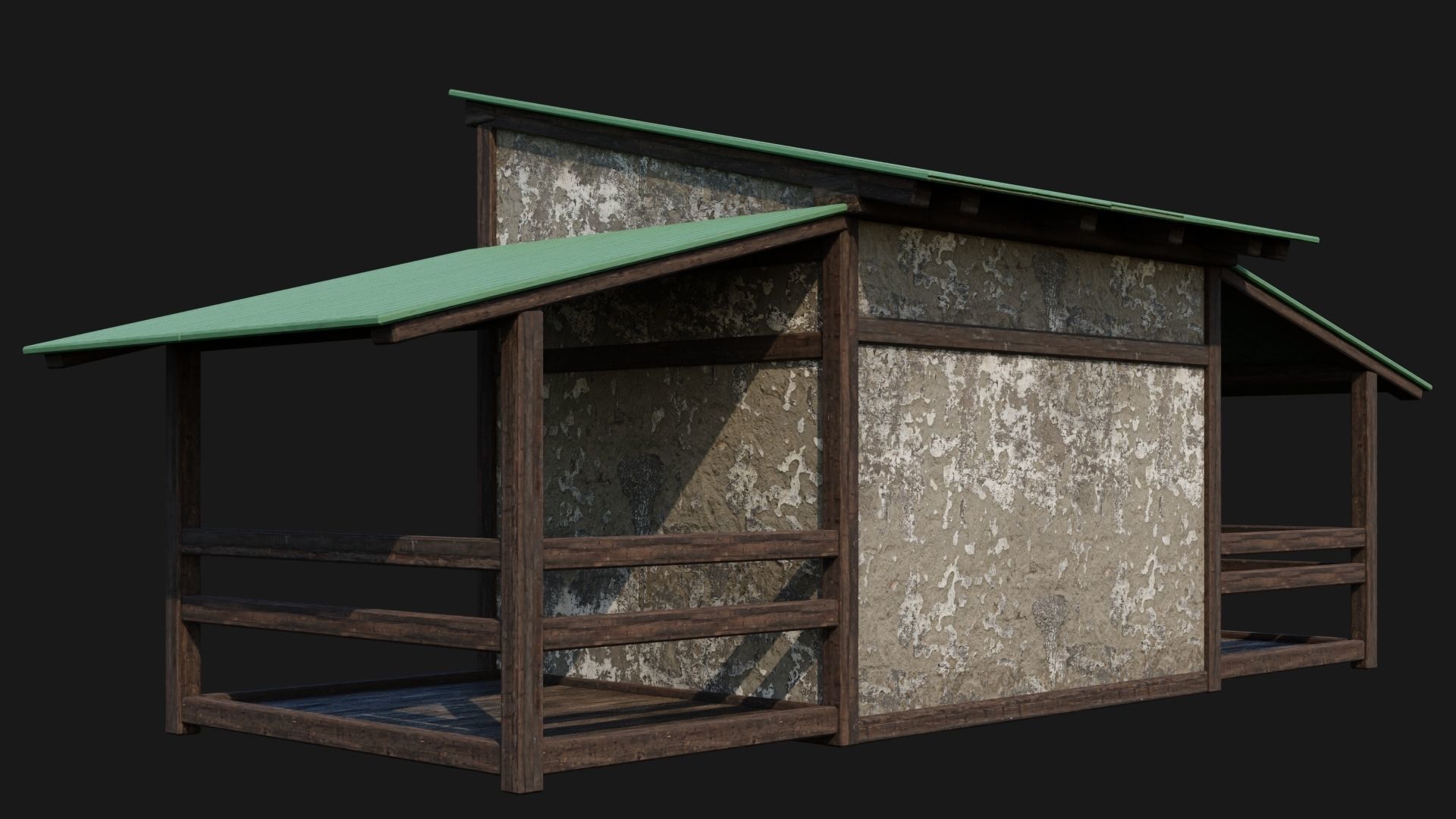 Medieval Houses 52- 4K Textures Game Ready Low-poly 3D model_9