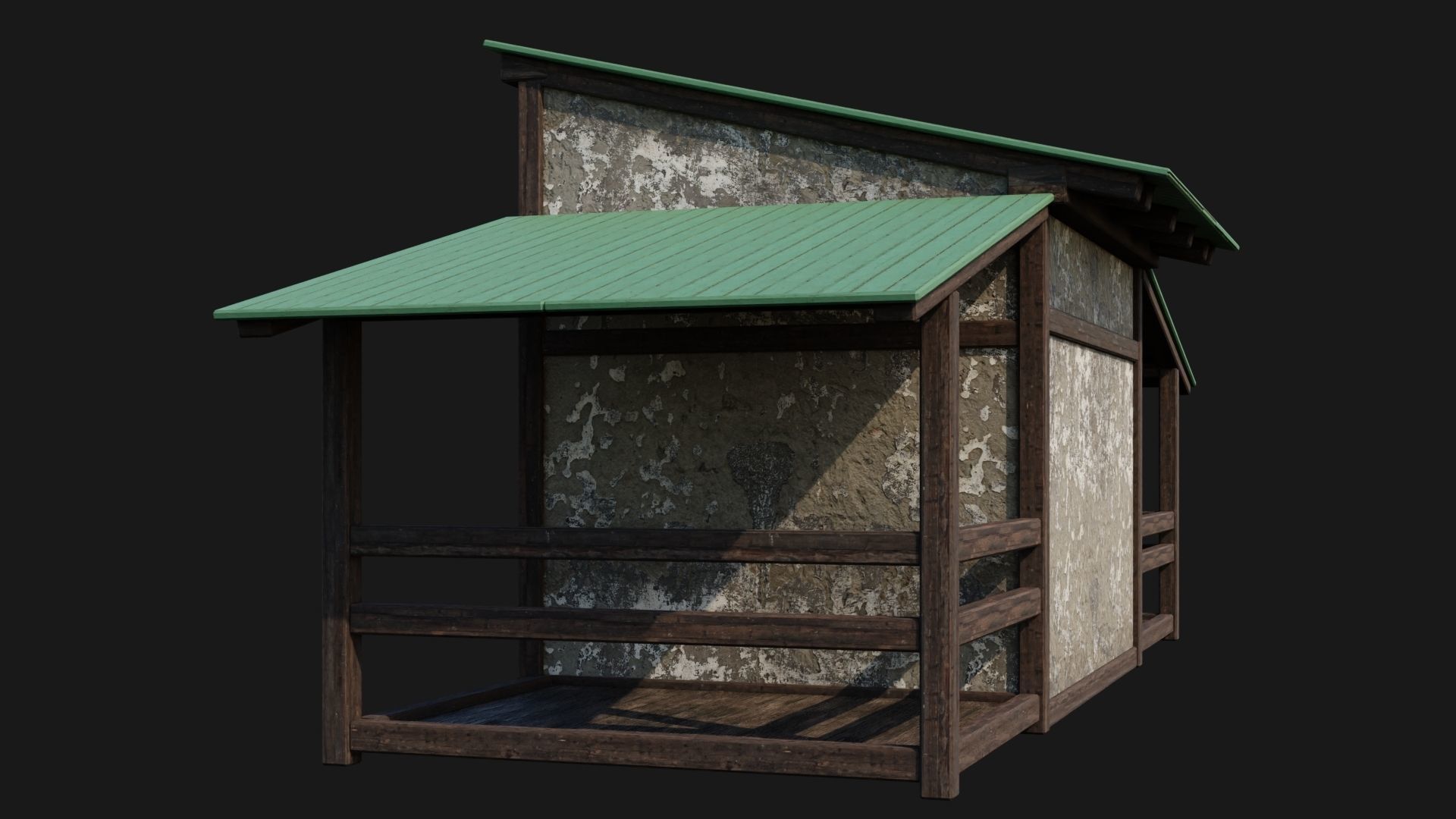 Medieval Houses 52- 4K Textures Game Ready Low-poly 3D model_11