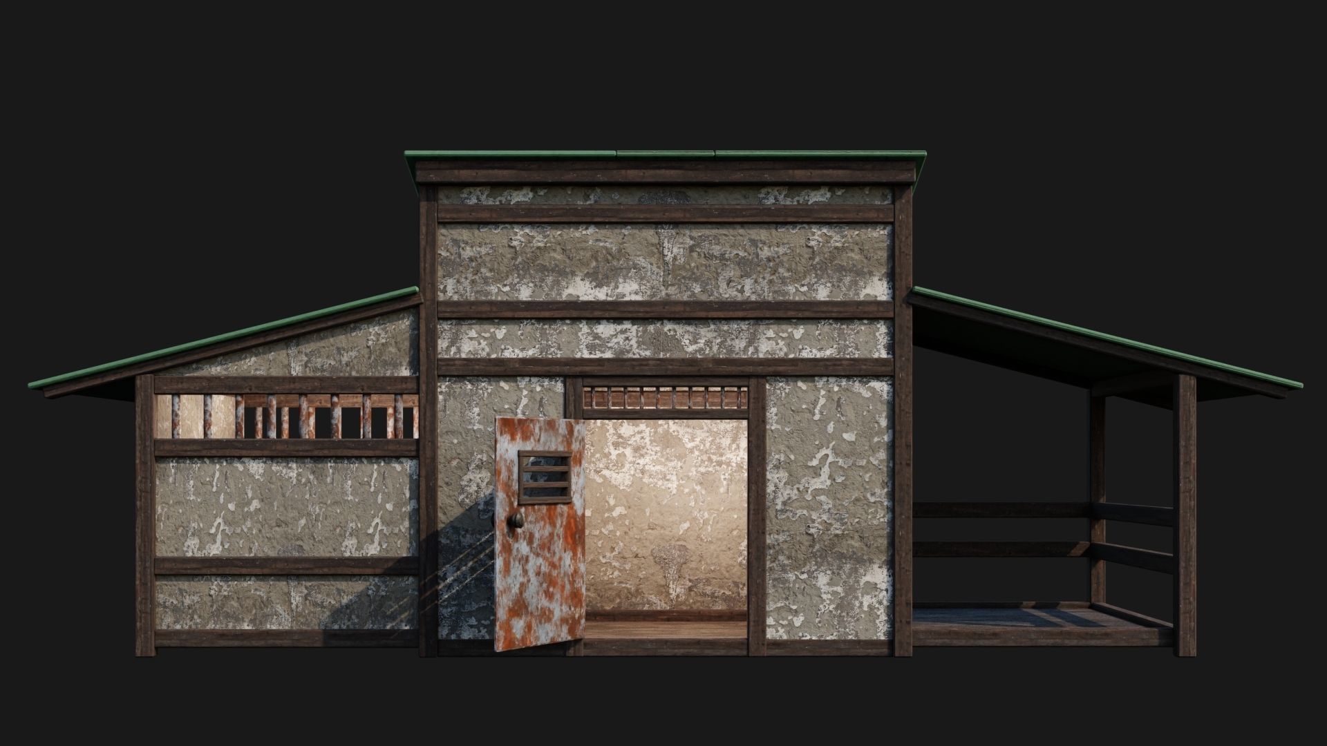 Medieval Houses 53- 4K Textures Game Ready Low-poly 3D model_2